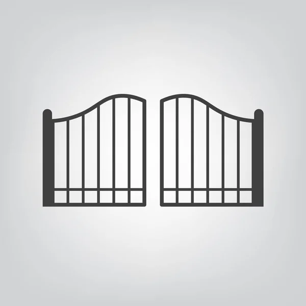 Modern gate icon- vector illustration — Stock Vector