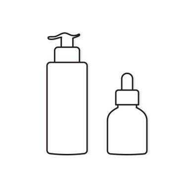 kozmetik ürün simgeleri- vektör illüstrasyon