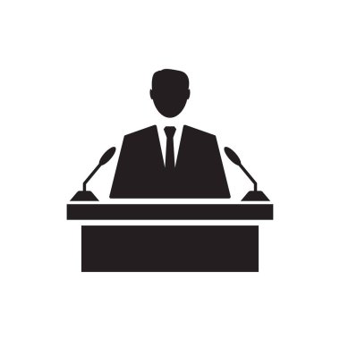 iş hoparlör ükonu- vektör çizimi