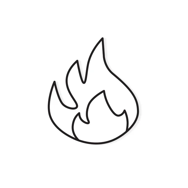 Fire Flames Icon-vektor illustration — Stock vektor