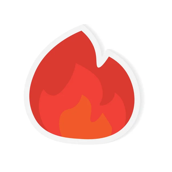 Fire Flames Icon-vektor illustration — Stock vektor