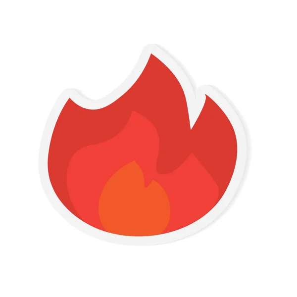 Fire Flames Icon-vektor illustration — Stock vektor