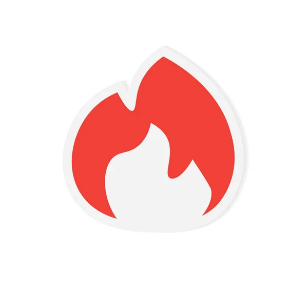 Fire Flames Icon-vektor illustration — Stock vektor