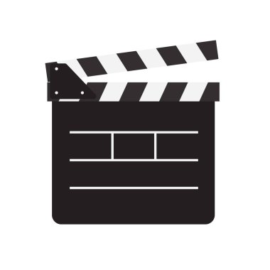 film clapperboard simgesi- vektör illüstrasyon