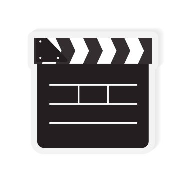 film clapperboard simgesi- vektör illüstrasyon
