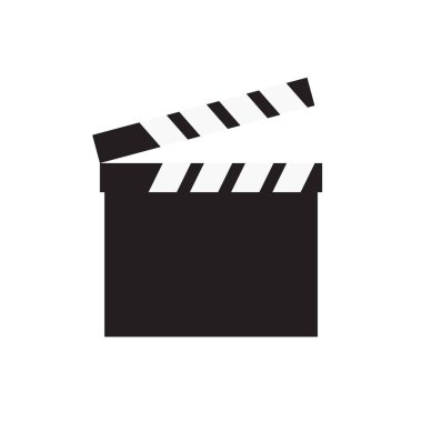 film clapperboard simgesi- vektör illüstrasyon
