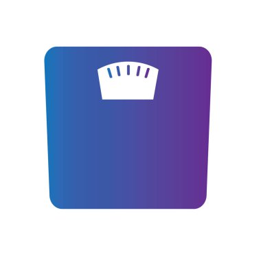 banyo ağırlık ölçeği simgesi- vektör illüstrasyon
