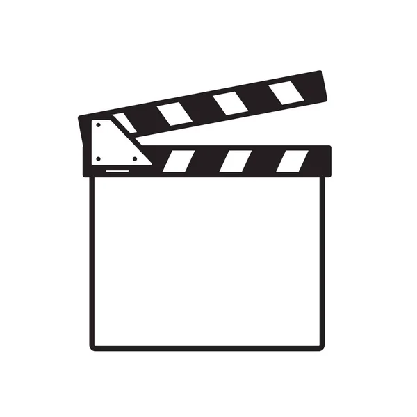 Filme clapperboard icon- ilustração vetorial — Vetor de Stock