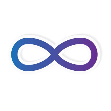 Infinity sembol simge vektör çizim