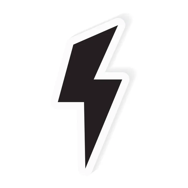 Verlichting Bolt icon-vector illustratie — Stockvector