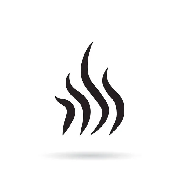 Ånga, rök, arom ikon-vektor illustration — Stock vektor