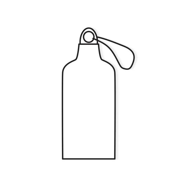 Sport Wasserflasche Icon-Vektor-Illustration — Stockvektor