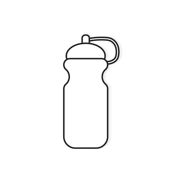 Sport Wasserflasche Icon-Vektor-Illustration — Stockvektor