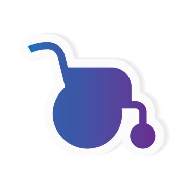 Tekerlekli sandalye simgesi çizimi