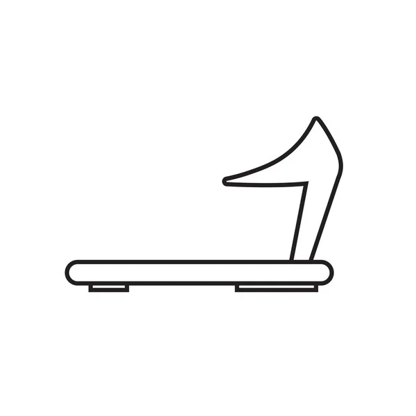 Иконно-векторная иллюстрация беговой дорожки — стоковый вектор