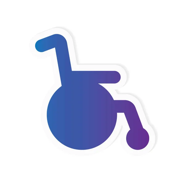 Wheelchair icon- vector illustration — Stock Vector