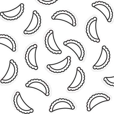 köfte arka plan- vektör illüstrasyon