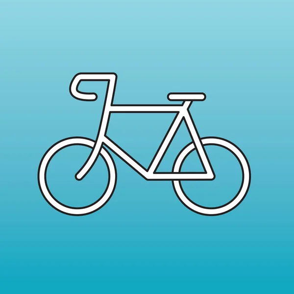 剪影自行车图标 - 矢量插图 — 图库矢量图片