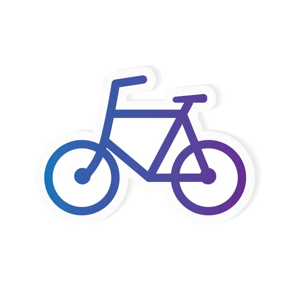 Silhouette vélo icon- illustration vectorielle — Image vectorielle