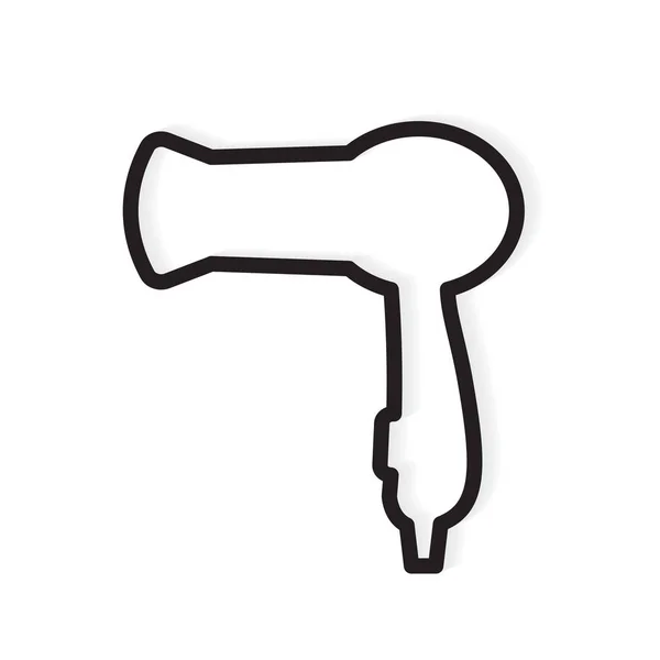 Secador de cabelo icon- ilustração vector — Vetor de Stock