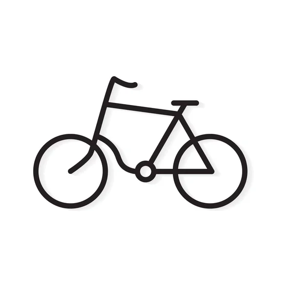 Силует велосипед значок векторна ілюстрація — стоковий вектор