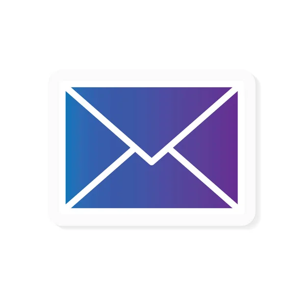 Gradiente envelope icon- ilustração vetorial — Vetor de Stock