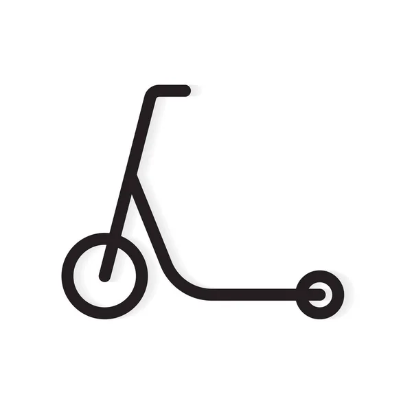 Pontapé scooter icon- ilustração vetorial — Vetor de Stock