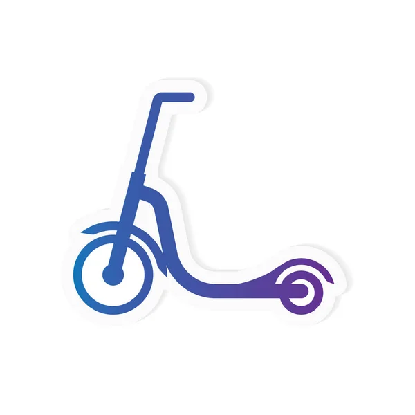 Kick scooter icon- illustration vectorielle — Image vectorielle