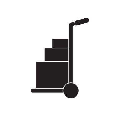 el kamyon simgesi- vektör illüstrasyon