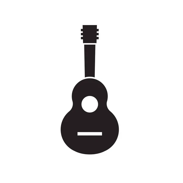 Akoestische gitaar icoon-vector illustratie — Stockvector