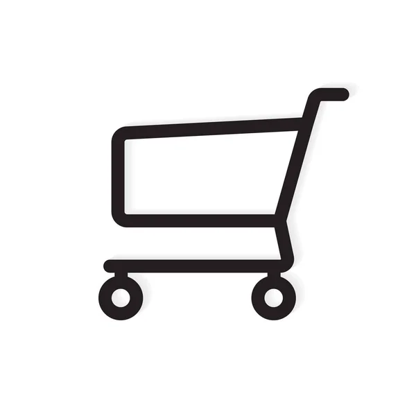 Carrinho de compras icon- ilustração vector — Vetor de Stock