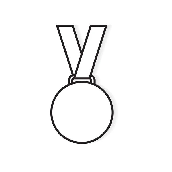 Auszeichnung Medaille Icon - Vektor Illustration — Stockvektor