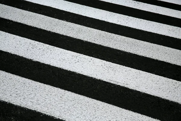 Zebra crosswalk on a asphalt road background — Stock Photo, Image