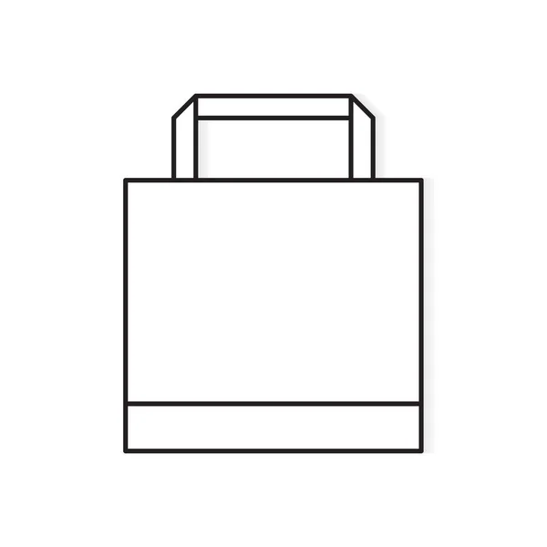 Bolsa de compras icon- vector ilustración — Vector de stock