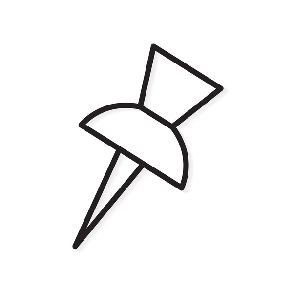 Desenho pin icon- ilustração vetorial — Vetor de Stock