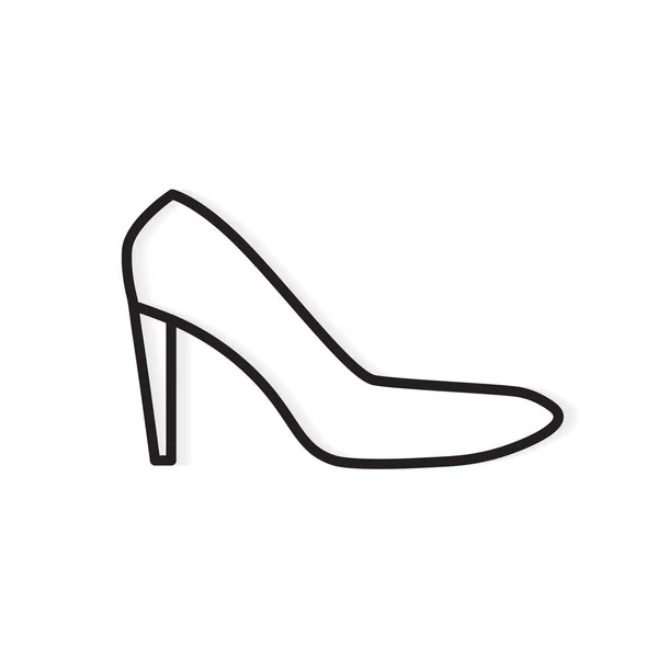 Chaussure à talon haut icon- illustration vectorielle — Image vectorielle