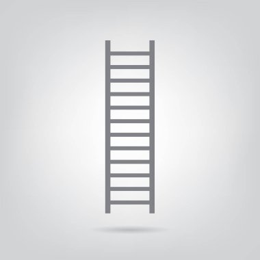 gri merdiven simgesi- vektör çizimi