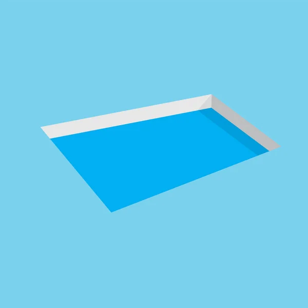 Yüzme havuzu simgesi-vektör çizimi — Stok Vektör