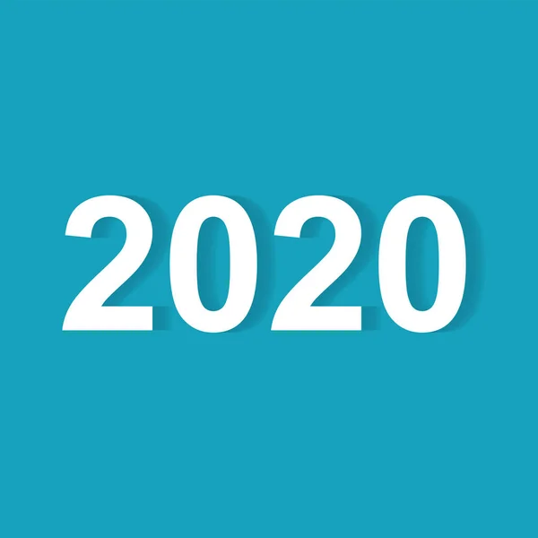 2020 nuovo anno concetto- illustrazione vettoriale — Vettoriale Stock