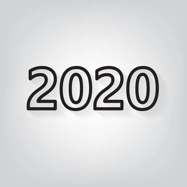 2020 Tahun Baru konsepsi vektor ilustrasi - Stok Vektor