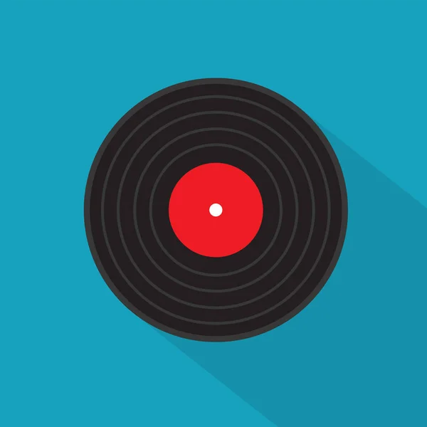 Vinyl music record icon- illustration vectorielle — Image vectorielle