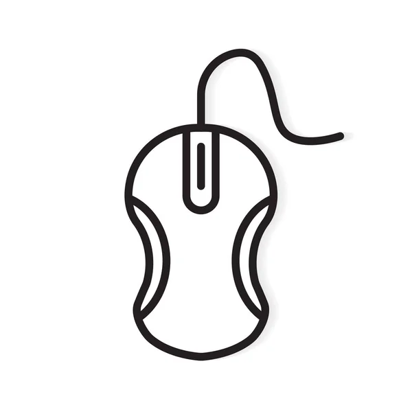 Computador mouse icon- ilustração vetorial — Vetor de Stock