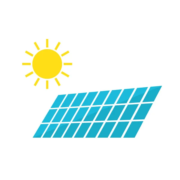 Εικονίδιο ηλιακών συλλεκτών-διανυσματική απεικόνιση — Διανυσματικό Αρχείο
