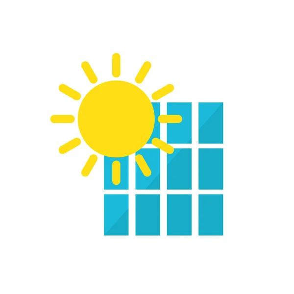 Panele słoneczne ikona ilustracja wektor — Wektor stockowy
