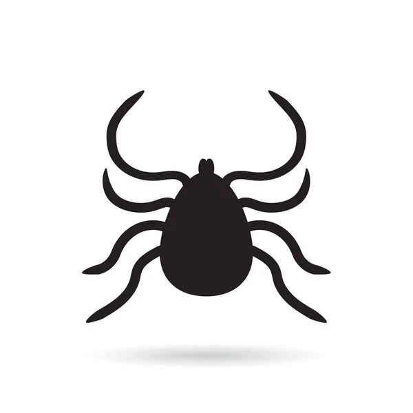 Tick Lyme insekt ikon-vektor illustration — Stock vektor