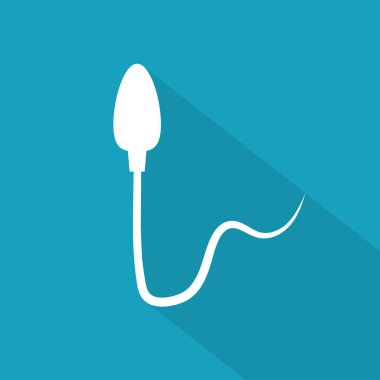 sperm erkek üreme hücresi simgesi- vektör illüstrasyon