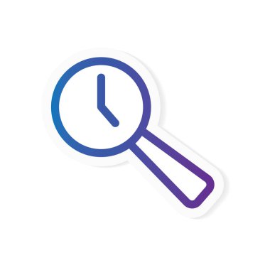 arama geçmişi simgesi- vektör çizimi