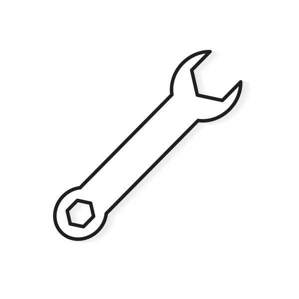 Repair wrench icon- vector illustration — Stock Vector