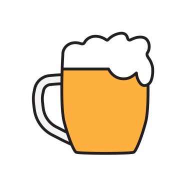 bira cam simgesi-vektör illüstrasyonu