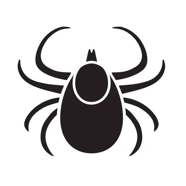 Tick lyme insecte icon- illustration vectorielle — Image vectorielle